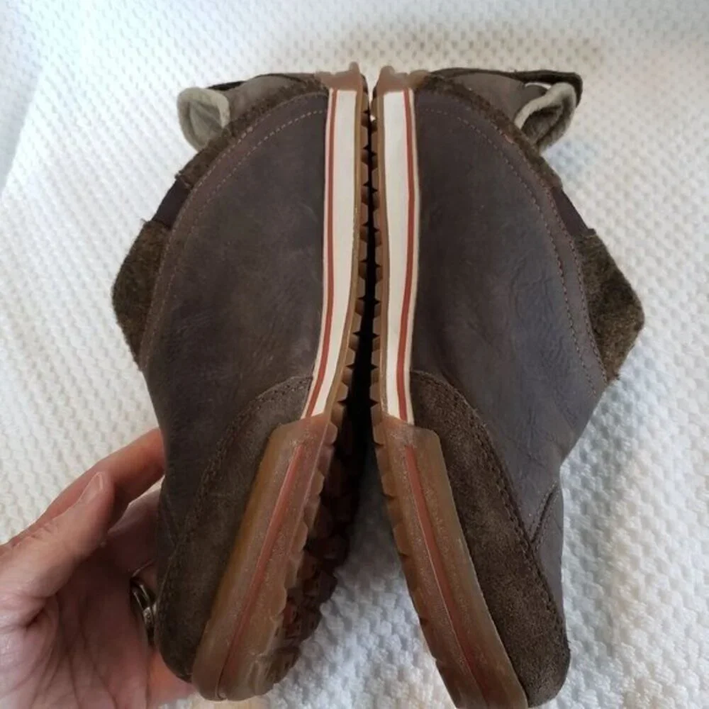 Teva Haley Brown Leather Loafers Womens Shoes Size‎ 8 Pre-Owned